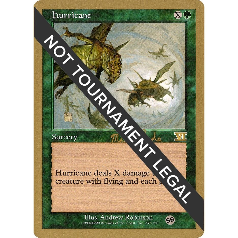 Image for Hurricane - 1999 Matt Linde (6ED) (SB) (WCD) - Magic: The Gathering