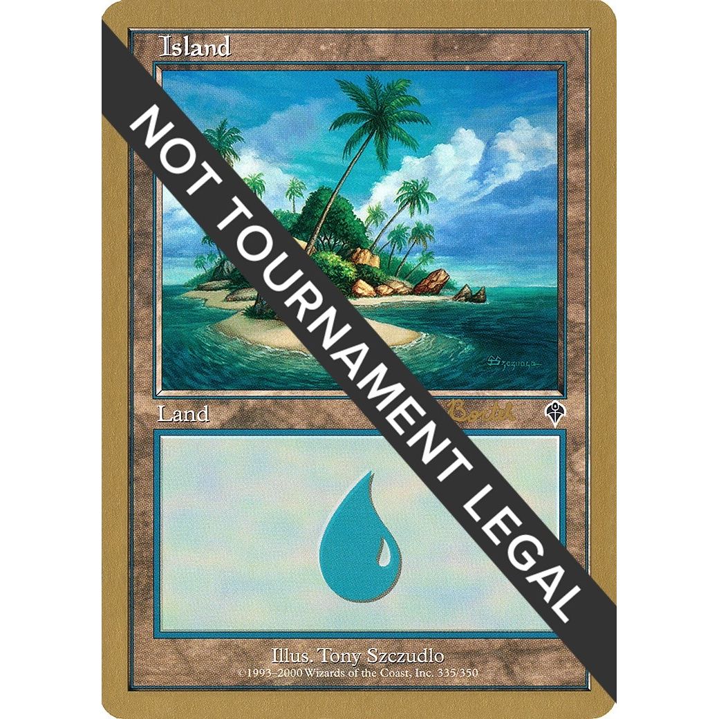 Image for Island (335) - 2001 Alex Borteh (INV) (WCD) - Magic: The Gathering