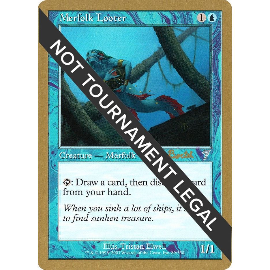 Image for Merfolk Looter - 2001 Alex Borteh (7ED) (WCD) - Magic: The Gathering