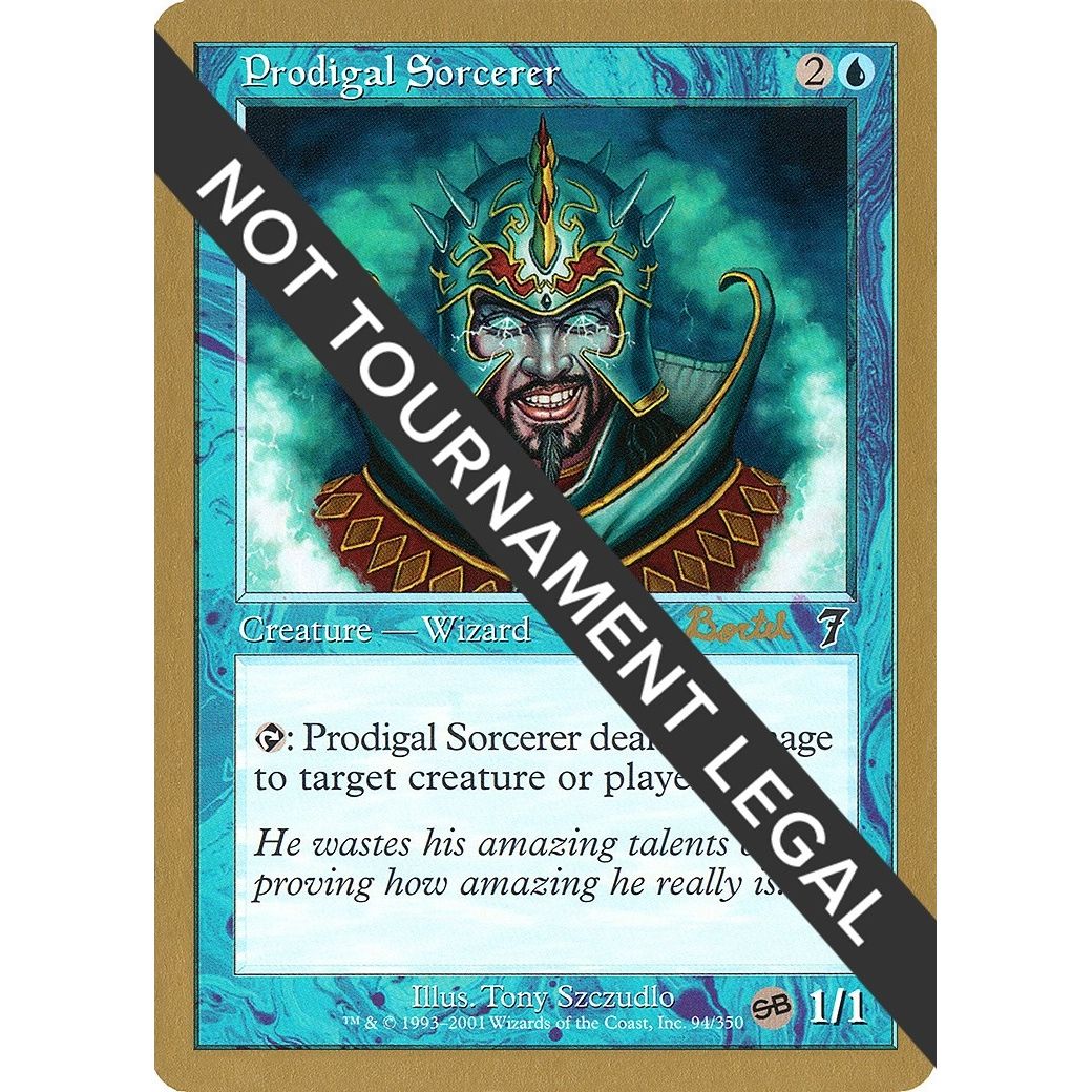 Image for Prodigal Sorcerer - 2001 Alex Borteh (7ED) (SB) (WCD) - Magic: The Gathering