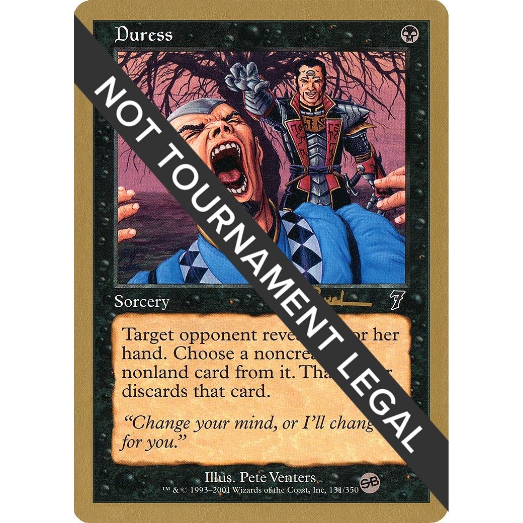 Image for Duress - 2001 Antoine Ruel (7ED) (SB) (WCD) - Magic: The Gathering