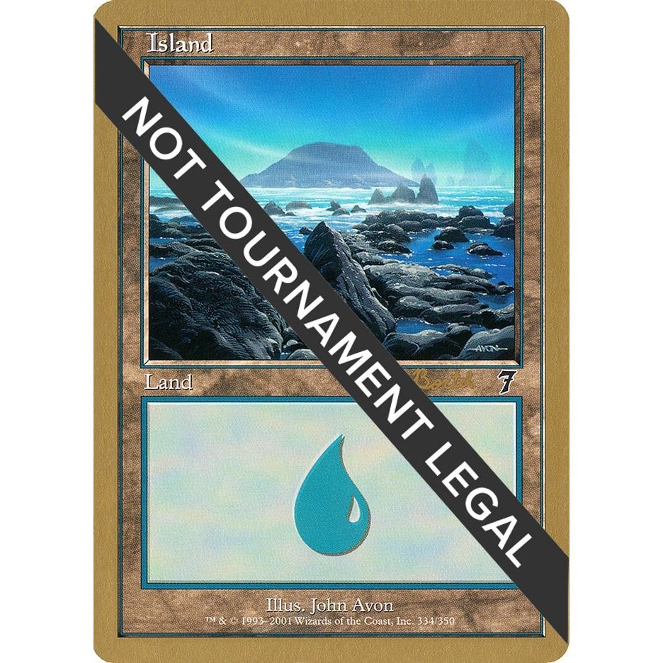 Image for Island (334) - 2001 Antoine Ruel (7ED) (WCD) - Magic: The Gathering