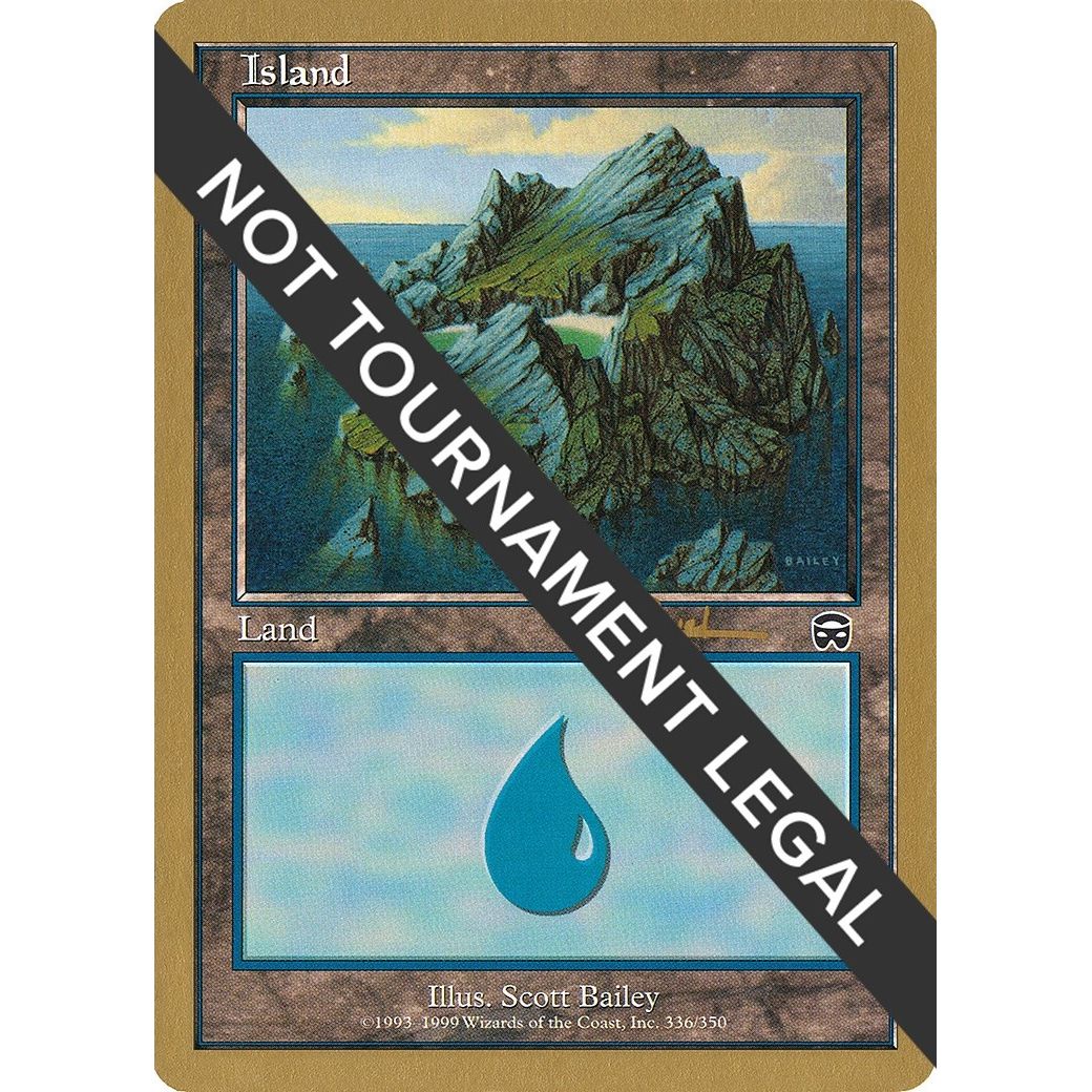 Image for Island (336) - 2001 Antoine Ruel (MMQ) (WCD) - Magic: The Gathering