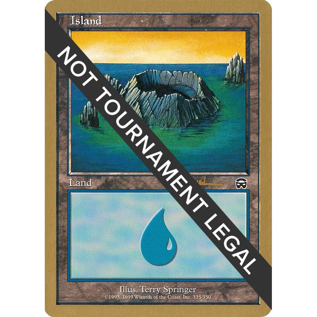 Image for Island (335) - 2001 Antoine Ruel (MMQ) (WCD) - Magic: The Gathering