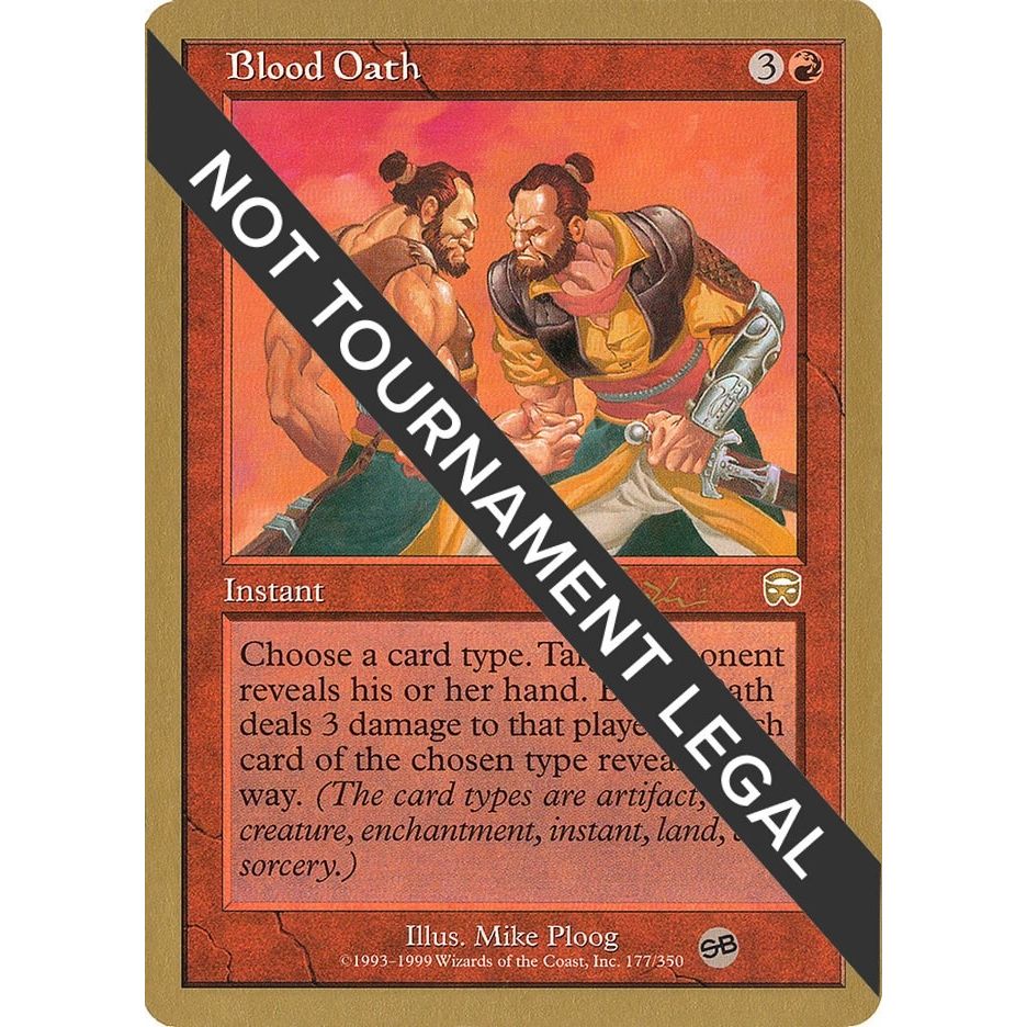 Image for Blood Oath - 2001 Jan Tomcani (MMQ) (SB) (WCD) - Magic: The Gathering