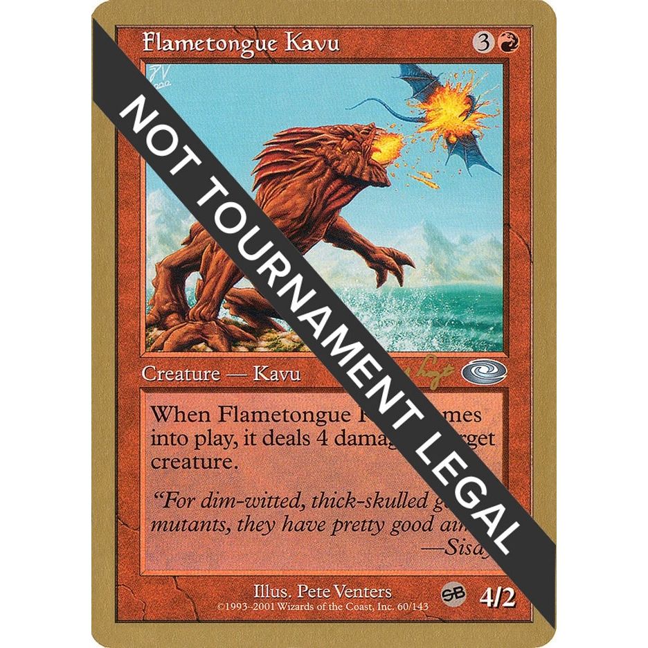 Image for Flametongue Kavu - 2001 Jan Tomcani (PLS) (WCD) - Magic: The Gathering