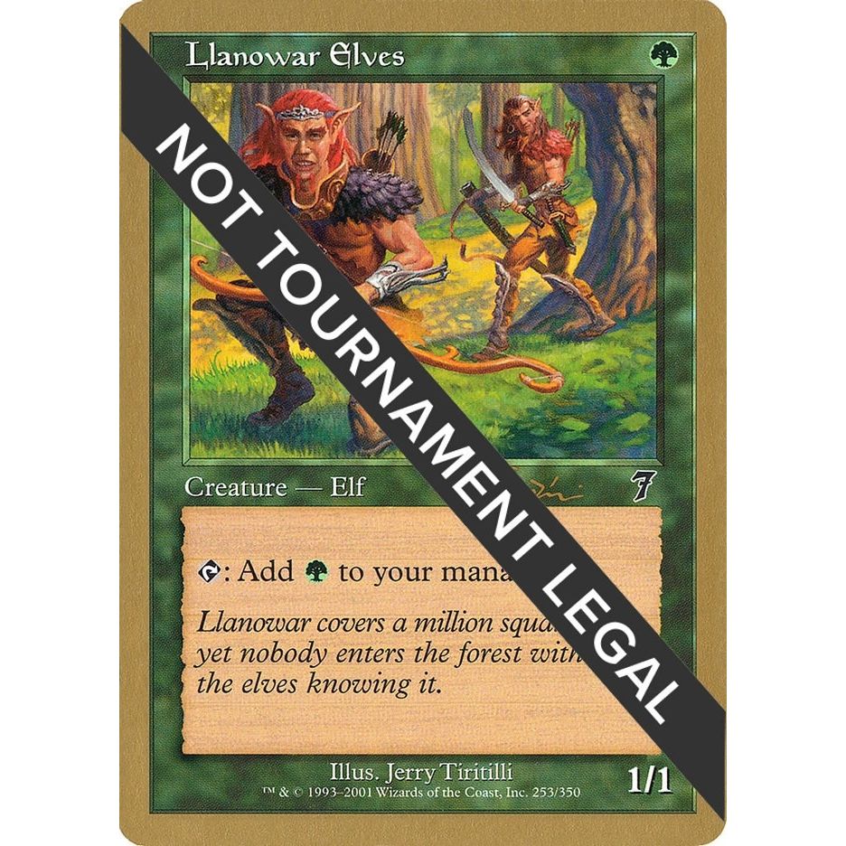 Image for Llanowar Elves - 2001 Jan Tomcani (7ED) (WCD) - Magic: The Gathering