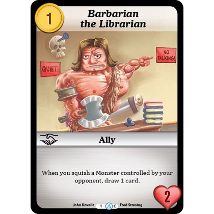 Image for Barbarian the Librarian (1) (MUNS1) - Munchkin CCG
