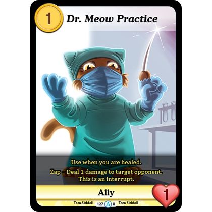 Image for Dr. Meow Practice (Alt 1) (127) (MUNS1) - Munchkin CCG