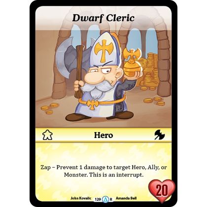 Image for Dwarf Cleric (Alt 1) (129) (MUNS1) - Munchkin CCG