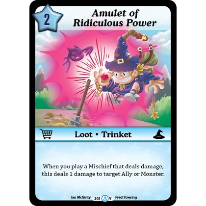 Image for Amulet of Ridiculous Power (203) (MUNS1) - Munchkin CCG