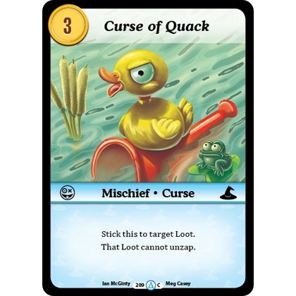 Image for Curse of Quack (209) (MUNS1) - Munchkin CCG