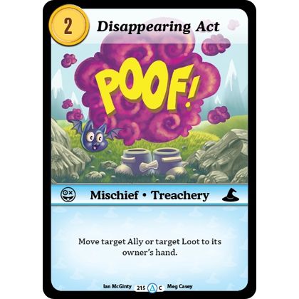 Image for Disappearing Act (215) (MUNS1) - Munchkin CCG