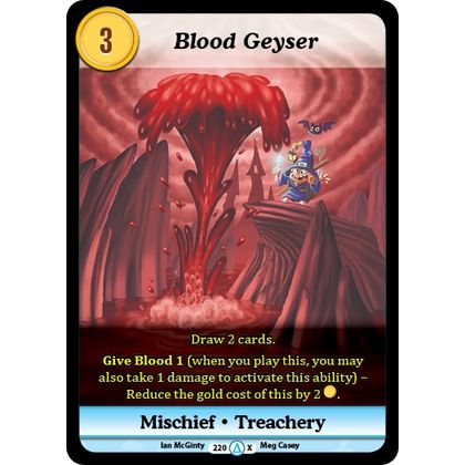 Image for Blood Geyser (Alt 1) (220) (MUNS1) - Munchkin CCG