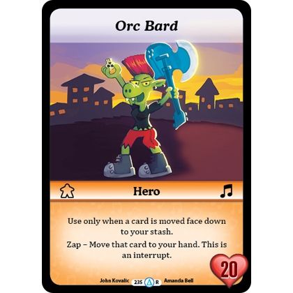 Image for Orc Bard (Alt 1) (235) (MUNS1) - Munchkin CCG