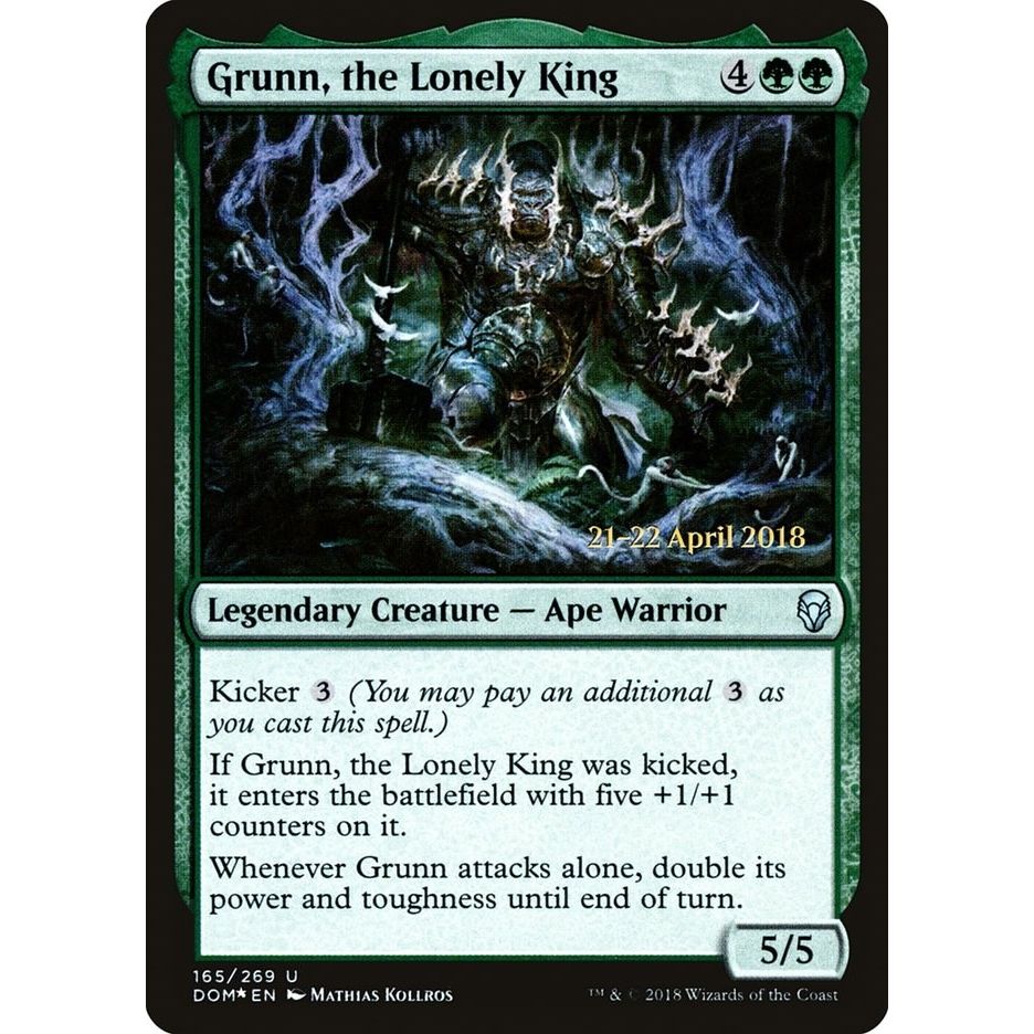 Image for Grunn, the Lonely King (165) (PRE) - Magic: The Gathering