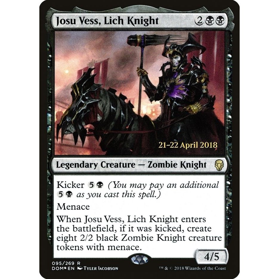 Image for Josu Vess, Lich Knight (95) (PRE) - Magic: The Gathering