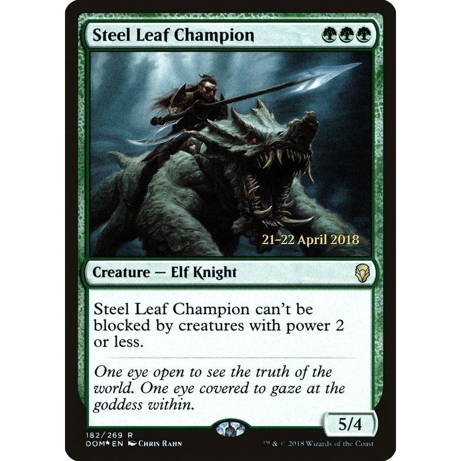 Image for Steel Leaf Champion (182) (PRE) - Magic: The Gathering