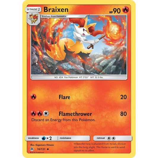 Image for Braixen (16/131) (SM06) - Pokemon