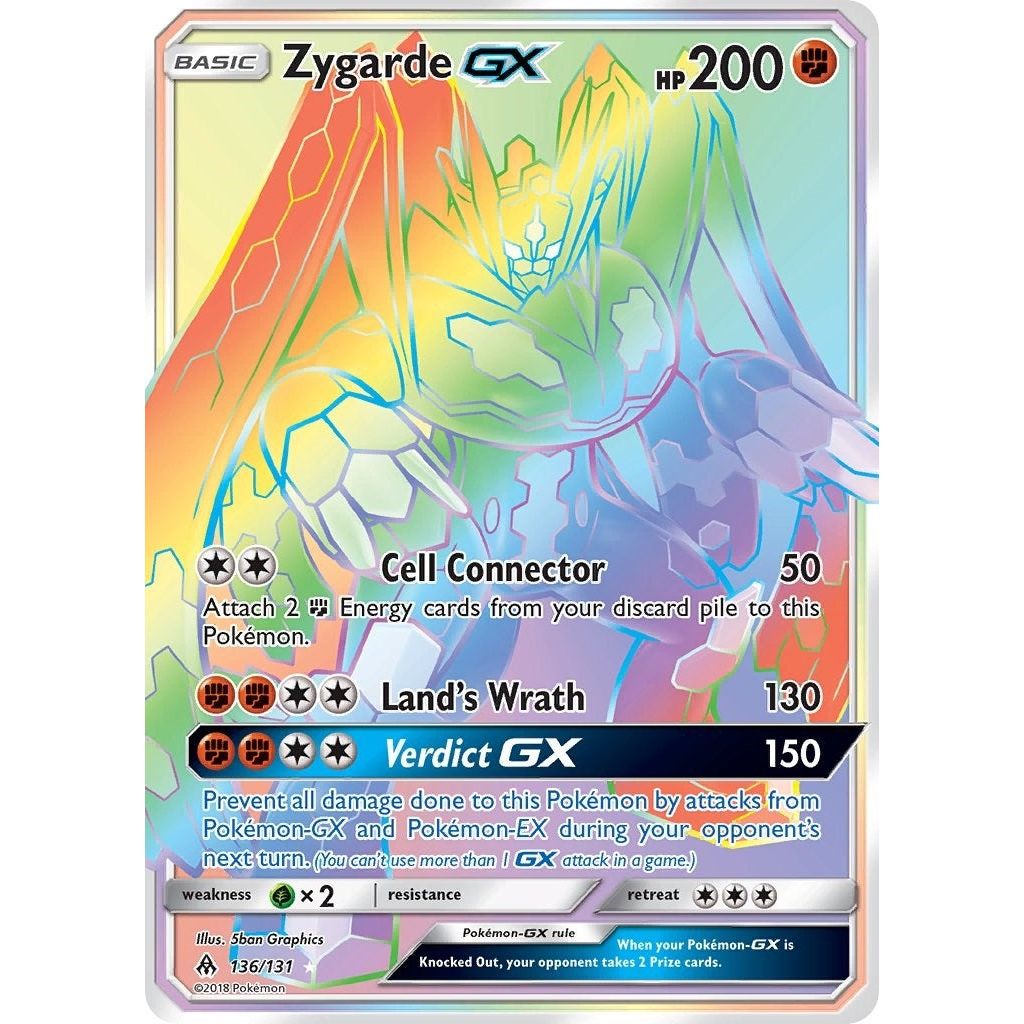 Image for Zygarde GX (Secret) (136/131) (SM06) - Pokemon
