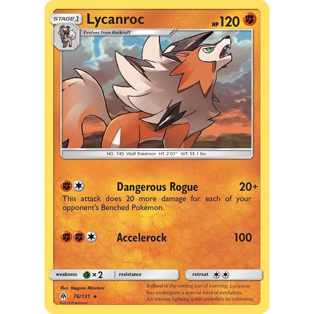 Image for Lycanroc (76/131) (SM06) - Pokemon