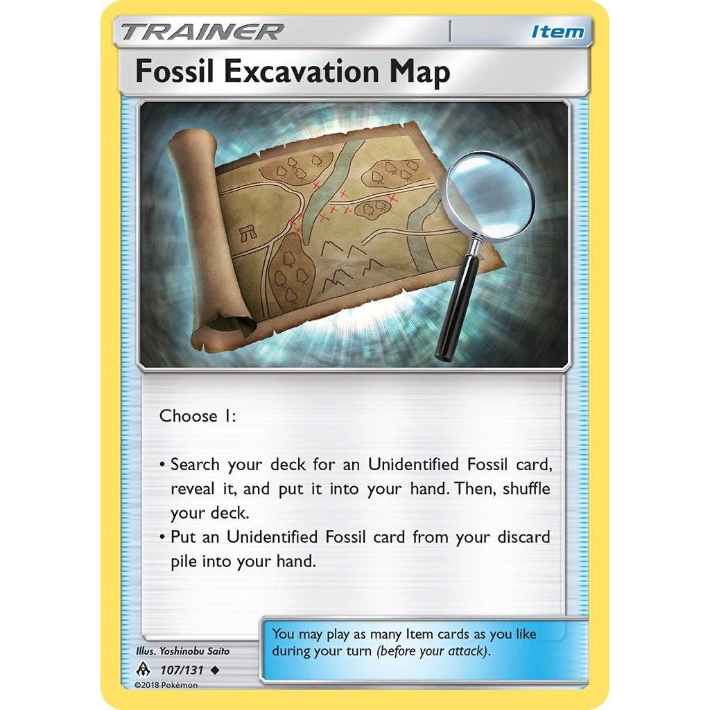 Image for Fossil Excavation Map (107/131) (SM06) - Pokemon