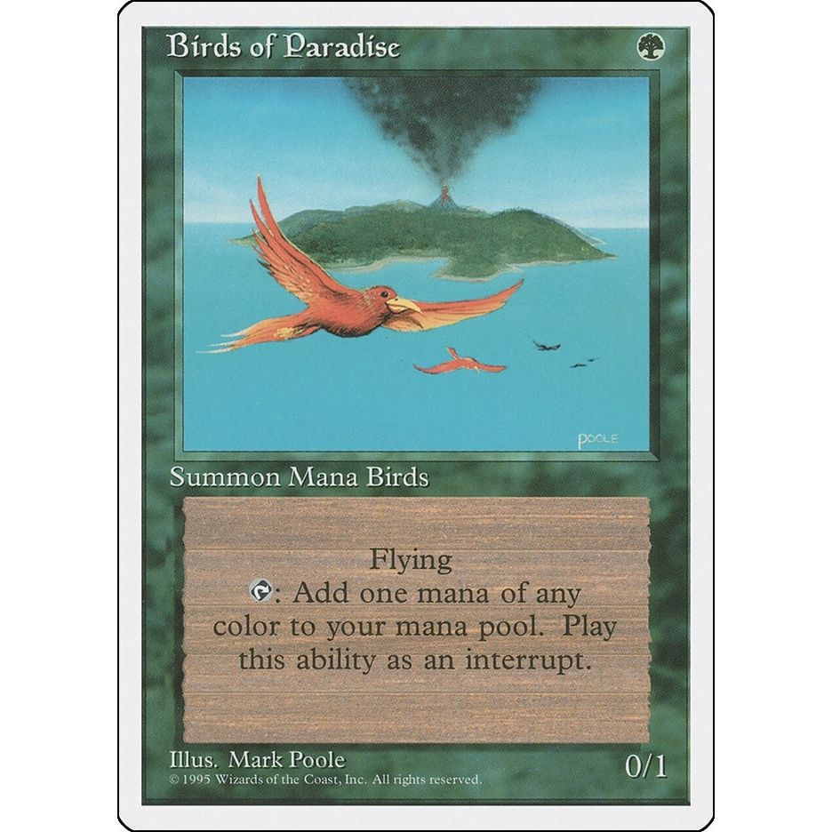 Image for Birds of Paradise (118) (4ED) - Magic: The Gathering