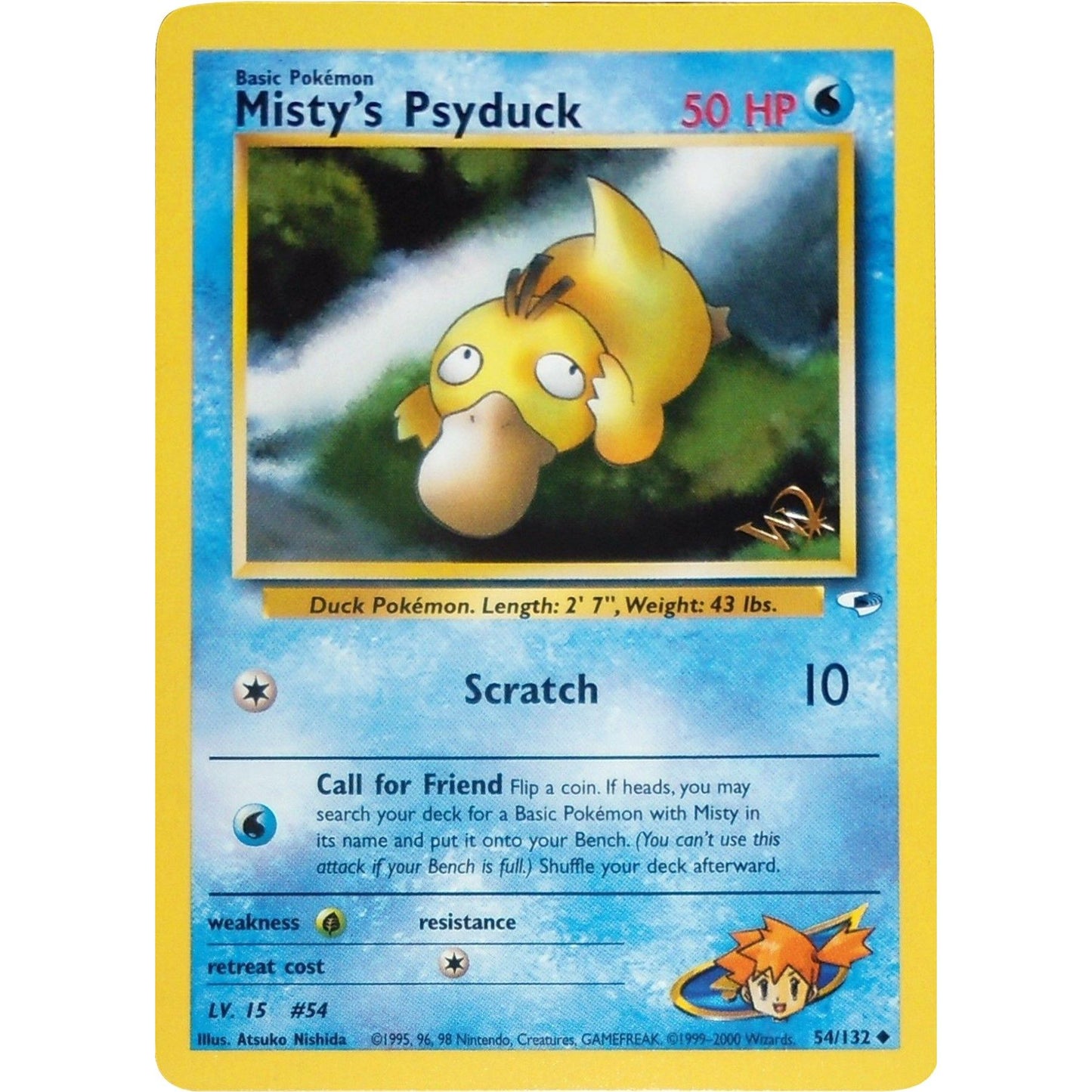 Image for Misty's Psyduck [W Stamped] (054/132) (PR) - Pokemon