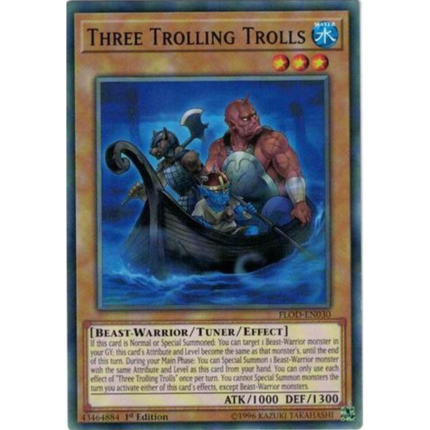 Image for Three Trolling Trolls (FLOD-EN030) (FLOD) - YuGiOh