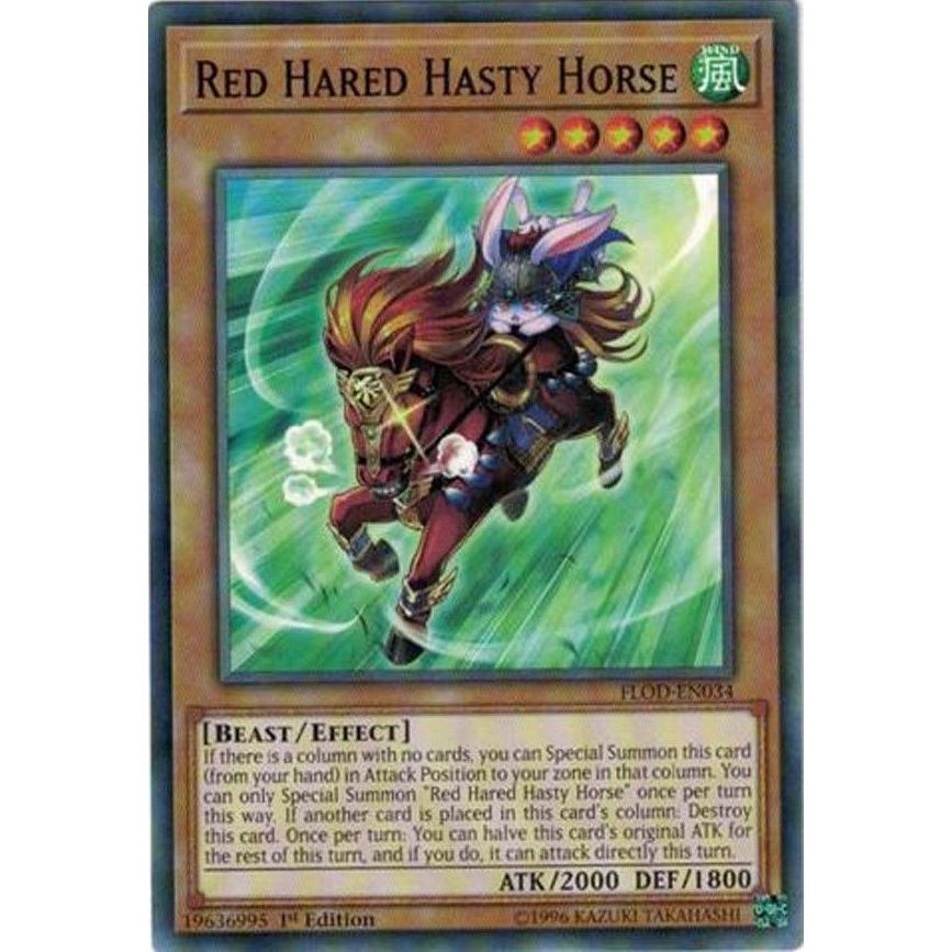Image for Red Hared Hasty Horse (FLOD-EN034) (FLOD) - YuGiOh