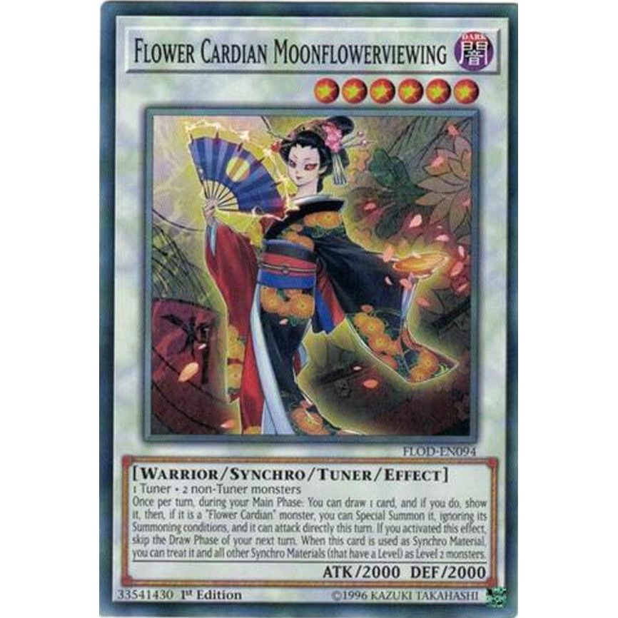 Image for Flower Cardian Moonflowerviewing (FLOD-EN094) (FLOD) - YuGiOh