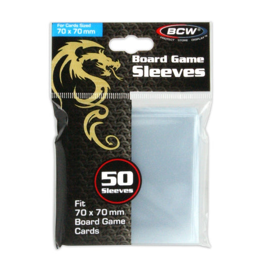 Image for Board Game Sleeves (70mm x 70mm) - Clear (50-Pack) - Card Sleeves