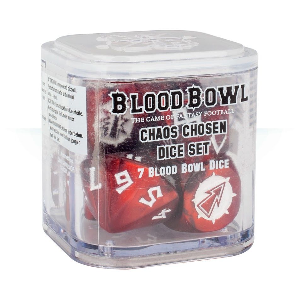Image for Blood Bowl: Chaos Chosen Dice Set (7-Pack) - Warhammer Game Accessories