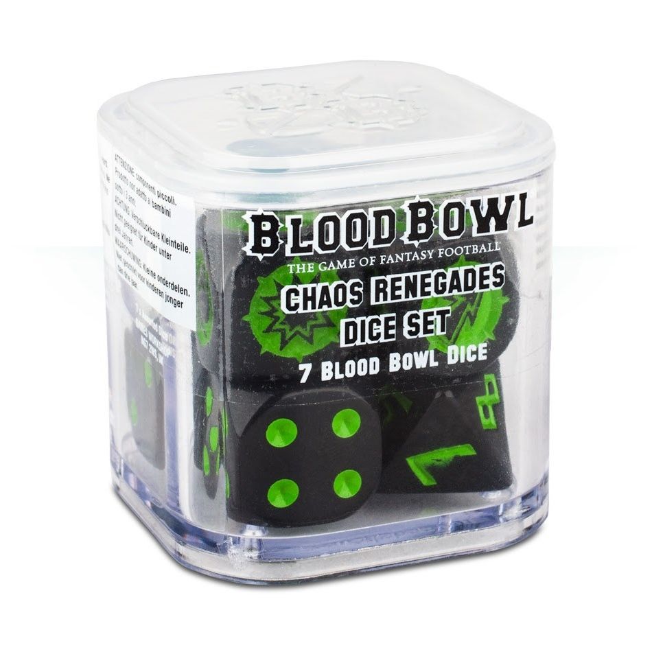 Image for Blood Bowl: Chaos Renegades Dice Set (7-Pack) - Warhammer Game Accessories