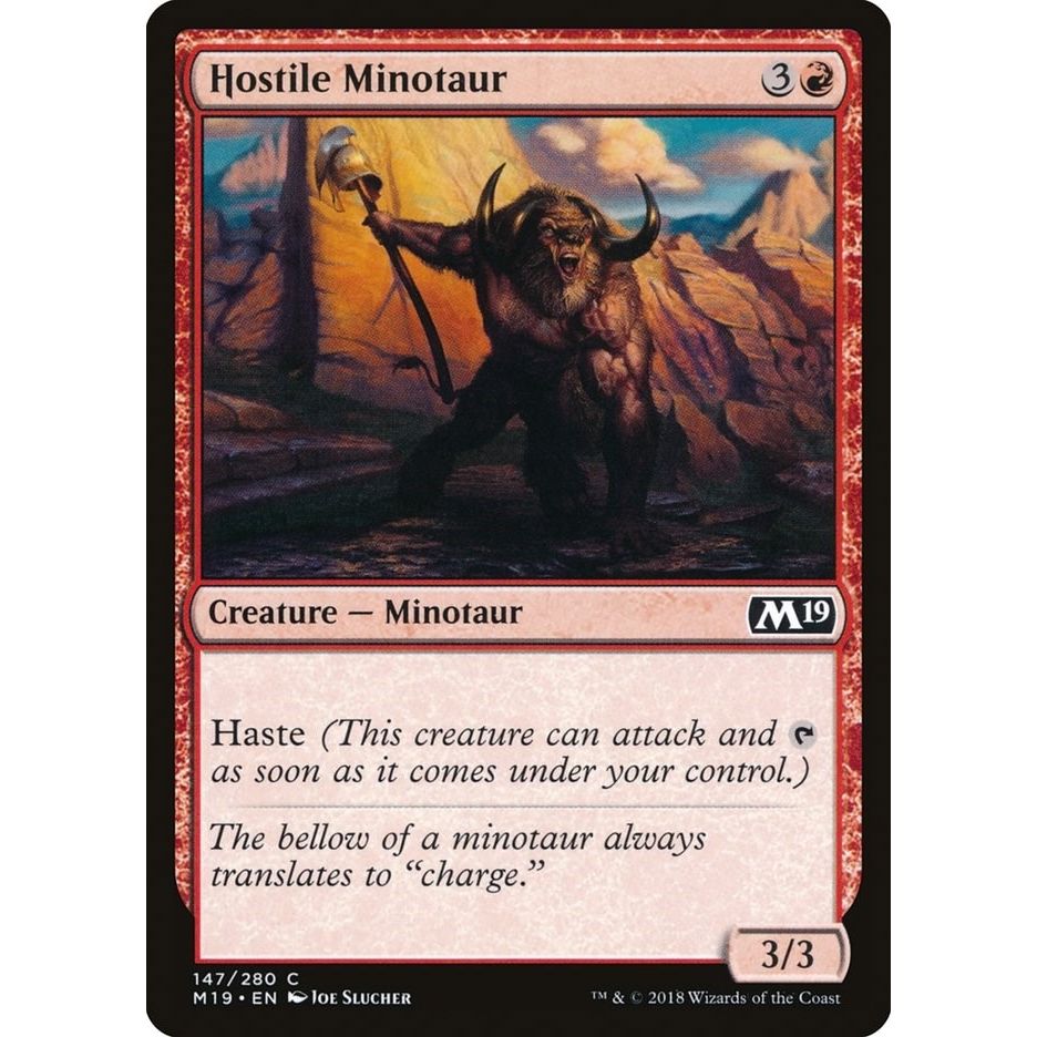Image for Hostile Minotaur (147) (M19) - Magic: The Gathering