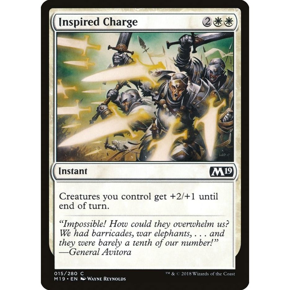 Image for Inspired Charge (15) (M19) - Magic: The Gathering