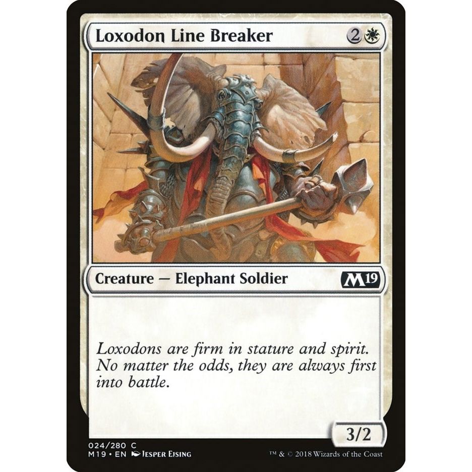 Image for Loxodon Line Breaker (24) (M19) - Magic: The Gathering