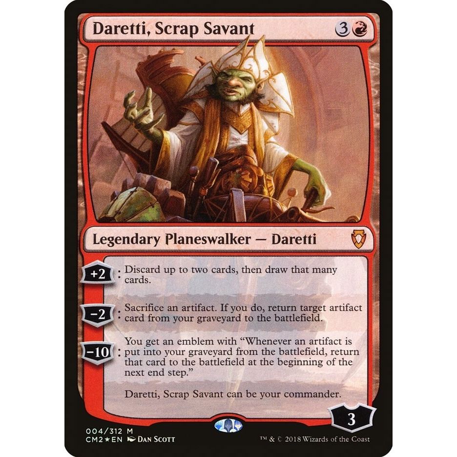 Image for Daretti, Scrap Savant (4) (CM2) - Magic: The Gathering
