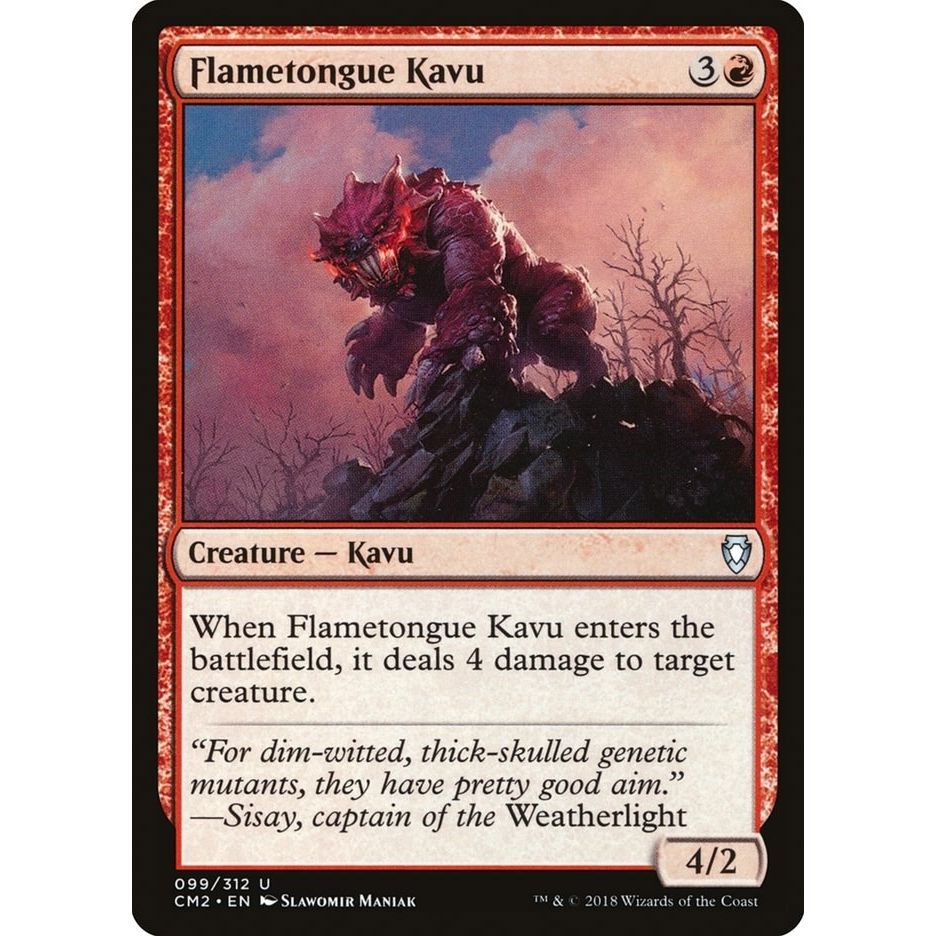 Image for Flametongue Kavu (99) (CM2) - Magic: The Gathering