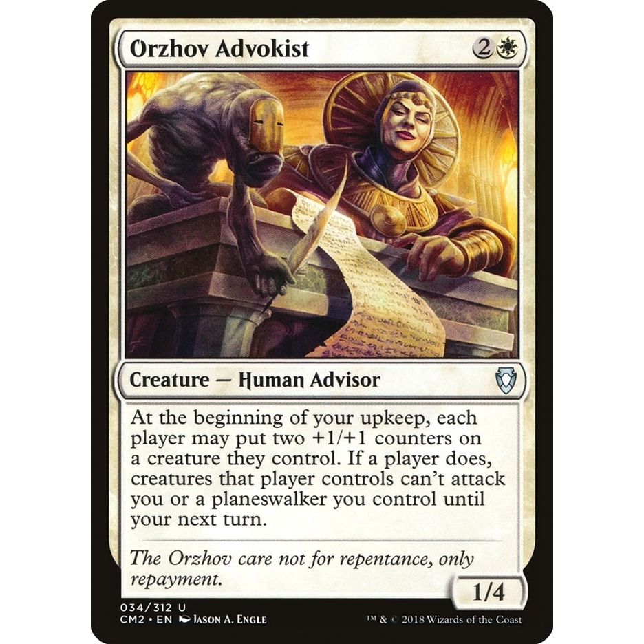 Image for Orzhov Advokist (34) (CM2) - Magic: The Gathering