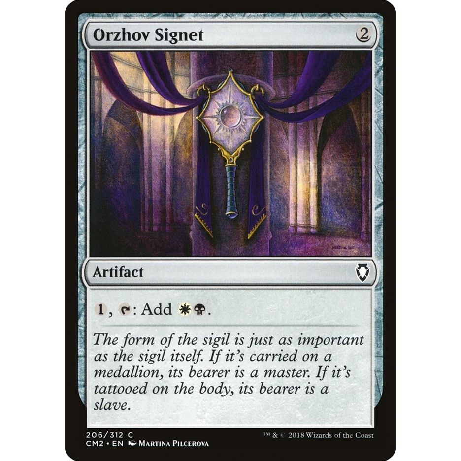 Image for Orzhov Signet (206) (CM2) - Magic: The Gathering