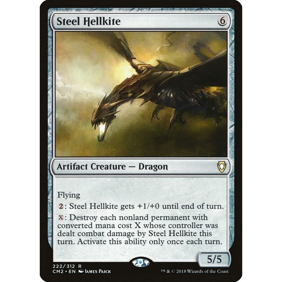Image for Steel Hellkite (222) (CM2) - Magic: The Gathering