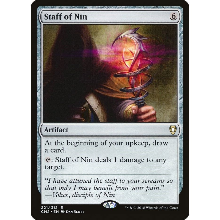 Image for Staff of Nin (221) (CM2) - Magic: The Gathering