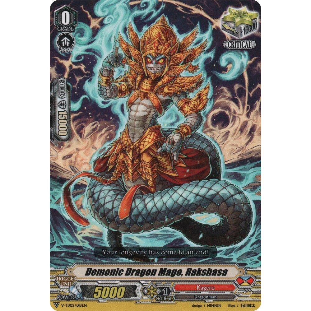 Image for Demonic Dragon Mage, Rakshasa (V-TD02/013EN) (V-TD02) - Cardfight Vanguard