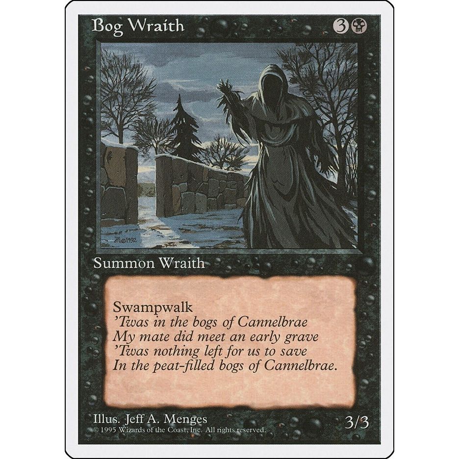 Image for Bog Wraith (4ED) - Magic: The Gathering