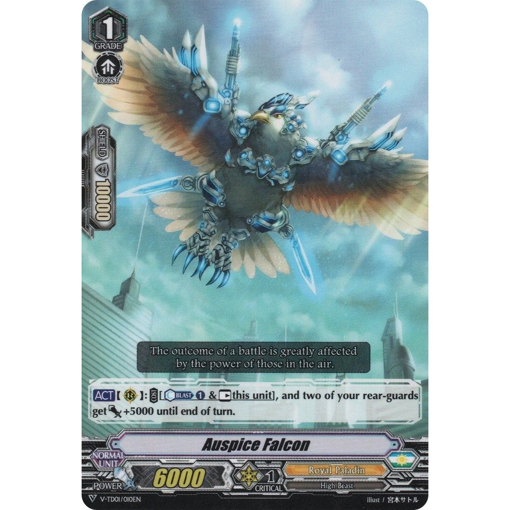 Image for Auspice Falcon (V-TD01/010EN) (V-TD01) - Cardfight Vanguard