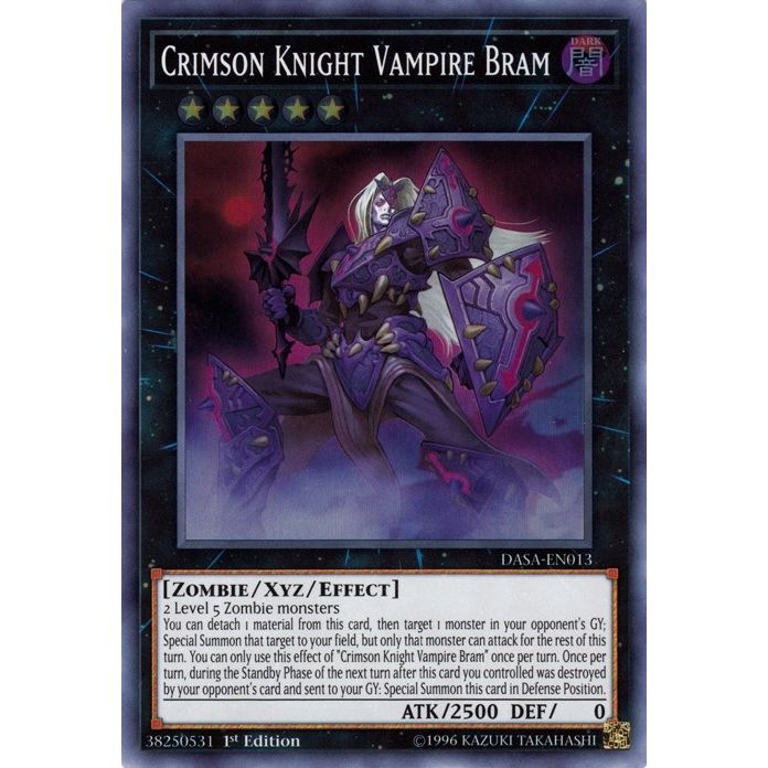 Image for Crimson Knight Vampire Bram (DASA-EN013) (DASA) - YuGiOh