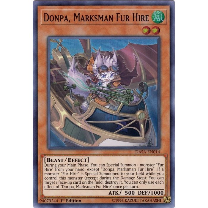 Image for Donpa, Marksman Fur Hire (DASA-EN014) (DASA) - YuGiOh
