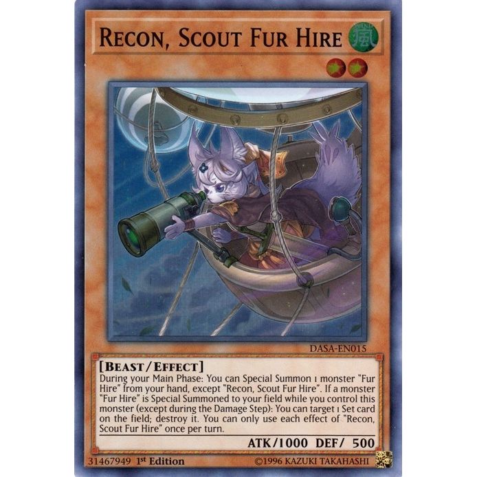 Image for Recon, Scout Fur Hire (DASA-EN015) (DASA) - YuGiOh