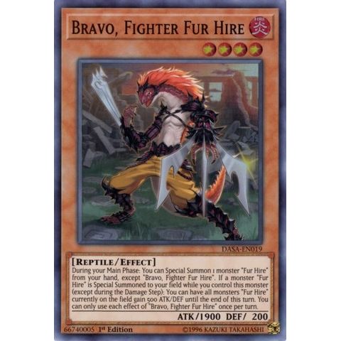 Image for Bravo, Fighter Fur Hire (DASA-EN019) (DASA) - YuGiOh